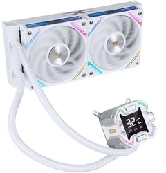 Cooler procesor lichid 240 AIO 1stPlayer LCD ARGB X-Starship 240E-wh 2.4 inches White