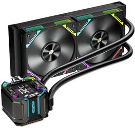 Cooler procesor lichid 240 AIO 1stPlayer LCD ARGB X-Starship 240E-bk 2.4 inches
