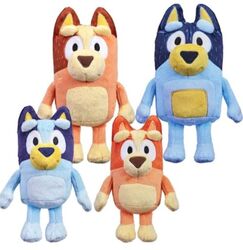 Set Jucarii De Plus Bluey Heeler Family 4 figurine 28 cm multicolor