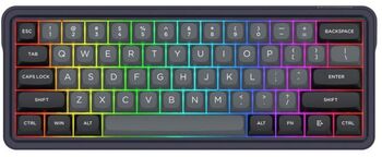 Tastatura Redragon Draconic V2 iluminare RGB Wired Wireless 2.4Ghz Bluetooth (Negru)