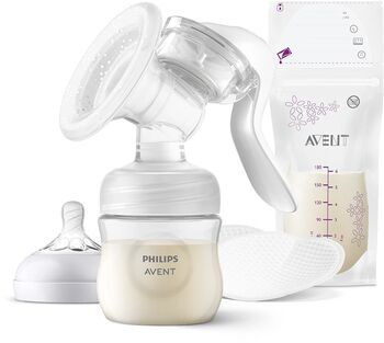 Kit pompa de san manuala PHILIPS AVENT SCF430/20 125 ml alb-transparent