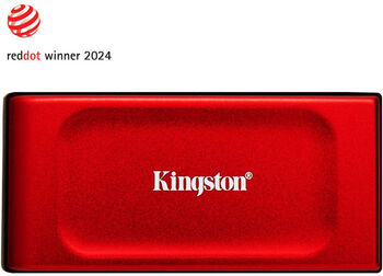SSD extern 2TB Kingston Xs1000r USB 3.2 Gen 2 Type-c roșu