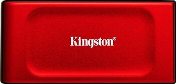 SSD extern Kingston XS1000R, 1TB, până la 1050 MB/s, USB 3.2 Gen 2, roșu