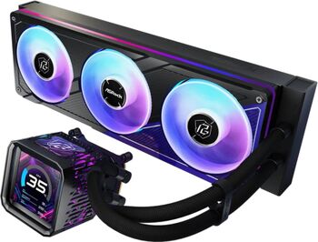 Cooler procesor lichid 360 AIO AsRocK LCD RGB Phantom Gaming 360