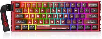 Tastatura gaming mecanica Redragon Venom USB iluminare RGB Layout US Roșu