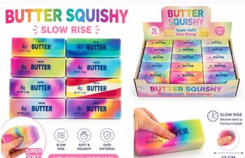 Butter Squishy Curcubeu Slow Rise 13 cm Jucarie Antistres Super Soft Model Popular Culori Diverse 1 BUCATA ALEATORIU