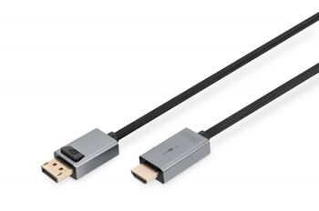 Cablu Digitus by Assmann DB-340202-018-S DisplayPort male - HDMI male 1.8m Black