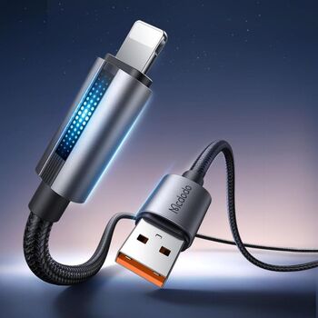 Cablu de date Mcdodo CA-5660 USB-A la Lightning Fast Charging 3A LED 1.2m Negru