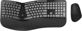 Kit Tastatura și Mouse wireless ergonomică Conceptronic ORAZIO02US Negru