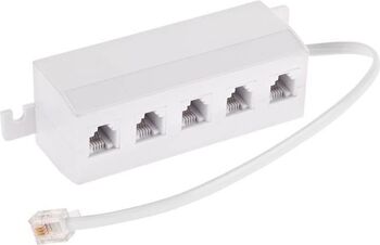 Cablu adaptor telefonic RJ11 6P4C la 5x6P4C pe fir Cabletech