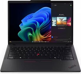 Laptop Lenovo ThinkPad T14 Gen 6 cu procesor Intel Core™ Ultra 7 255U pana la 5.2GHz, 14" 2.8K, OLED, Touch, 120Hz, 32GB DDR5 RAM, 1TB SSD, Intel® Graphics, Windows® 11 Pro, Black, 3Y Courier - imagine 1