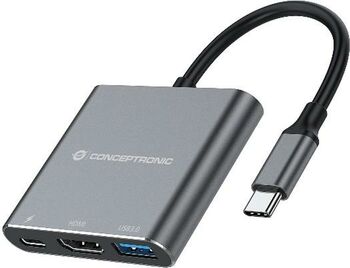 Hub USB Conceptronic 110518807101 12 porturi 100 W gri