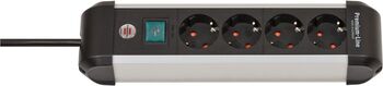 Prelungitor Brennenstuhl 1391030400 4 prize Cablu 1.8 metri 3500 W (Alb/Negru)