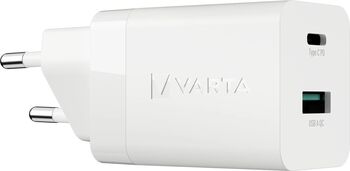 Incarcator Varta 38W 36.1x30.7mm USB-C/USB-A Alb