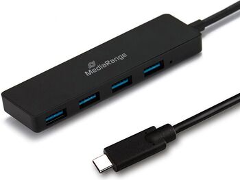 Hub multiport MediaRange USB C Negru