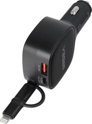 Incarcator auto Veger CC89 1 x USB-A 1 x USB-C 1 x Lightning 84 W Black