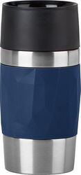Emsa Travel Mug Compact thermal mug 0.3 liters (dark blue, screw cap)