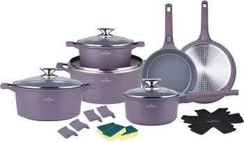 Set oale 19 piese Swiss Haus-Geneva aluminiu 18/20/24/28 cm taupe