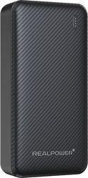 Baterie externă RealPower 20000 mAh 22.5 W PB-20000 negru