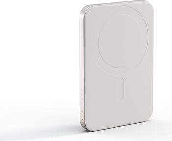 Baterie externă Zens 5000 mAh 15 W Magnetică Pro 1 Slim Qi2 Al White