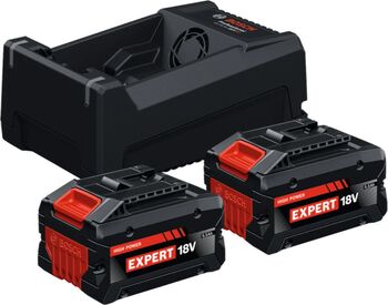 Set 2 acumulatori și incarcator Bosch Professional EXPERT 1600A0373P 2 x acumulatori EXBA18V-55 (5.5Ah) incarcator GAL12V/18V - 80
