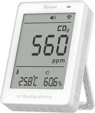 Aparat de masurare a calitatii aerului Sonoff AirGuard CO2 SAWF-08P WiFi LCD