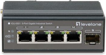 Switch Level One IGU-0501 4 Porturi Gigabit (Gri)
