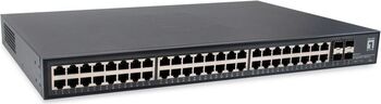 Switch LevelOne GTU-5211 48 porturi Negru