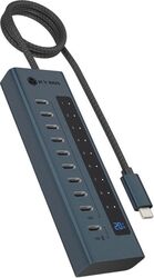 Hub USB Type-C Raidsonic IB-HUB1450-C31 10 porturi activ gri