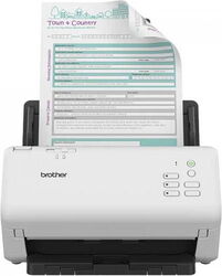 Scaner Brother ADS-4300N, A4, LED, 80 coli, USB 3.0, Alb