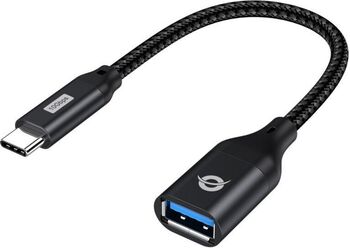 Adaptor OTG Conceptronic ABBY18B USB-C la USB-A USB3.2 tata/mama Negru