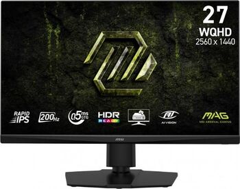 Fast IPS LED MSI MAG 274QPF E20, 27inch, WQHD (2560 x 1440), 200Hz, 0.5ms GtG, AMD FreeSync™ Premium, VESA DisplayHDR 400, HDMI, DisplayPort, Pivot (Negru) - imagine 1