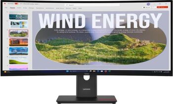 curbat Lenovo 34" 120Hz VA 4ms ThinkVision T34WD-40 UWQHD USB-C