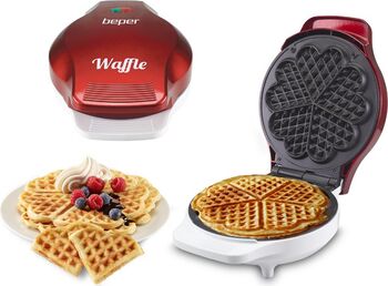 Aparat vafe Beper 1000W Roșu