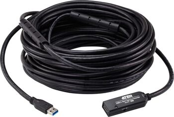 Extender Aten UE332C-AT-G. Lungime cablu 20 m. Conector 1 USB A, Conector 2 USB C, Versiune USB USB 3.2 Gen 1 (3.1 Gen 1), Data minimă de transfer a ratelor 5 Gbit/s, Culoarea produsului Neg