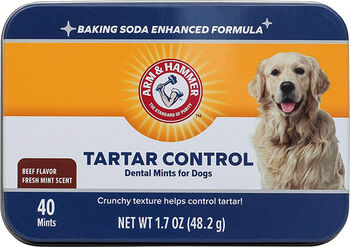 Tablete Masticabile Arm & Hammer Tartar Control împotriva Depunerilor de Tartru Aroma Mentă și Vita 40 buc