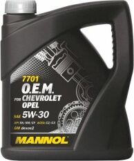 Ulei motor MANNOL O.E.M. Chevrolet Opel 5W-30 4L