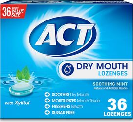 Tablete ACT Dry Mouth Xylitol Mentă Calmanta Hidratant Fără Zahăr 36 buc