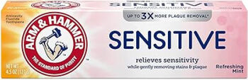 Pasta de Dinți Arm & Hammer Sensitive pentru Albirea Dinților și Reducerea Sensibilitatii cu Fluor Aroma Mentă 127gr