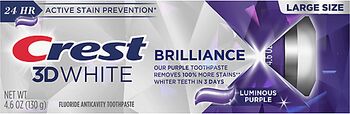 Pasta de Dinti Crest 3D White Brilliance Luminous Purple Albeste Dintii și Protejează împotriva Petelor 130gr