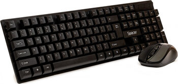 Kit tastatura și mouse wireless Spacer &ndash nou ergonomic și compact