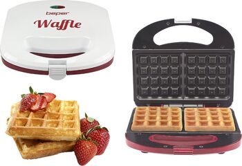 Aparat de vafe Beper BT.602H cu plăci antiaderente 780 W - RESIGILAT