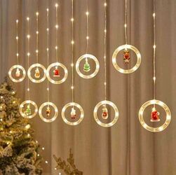 Instalație de Crăciun perdea luminoasă 3M 10 becuri Set - 2 buc Tip lumina - Caldă