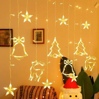 Instalație de Crăciun perdea luminoasă 3M 120 led-uri Set - 1 buc Tip lumina - Caldă