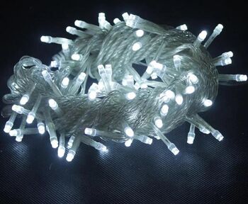 Instalație de Crăciun perdea luminoasă cu 160 LED-uri lungime 3m lumina albă rece Set - 1 buc