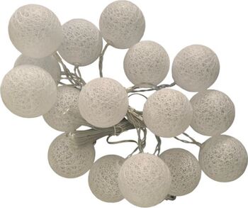 Instalație luminoasă MagicHome Cotton Globe Alb 16 led 220 V lungime 3 m lumina rece