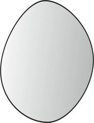 Oglindă de perete decorativă forma atipica ramă neagră 40x30cm model 3