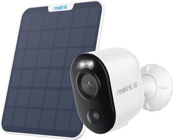 Camera de Supraveghere Wireless Reolink Argus B310 cu Panou Solar Baterie Reîncărcabilă 3MP Vedere Nocturna Color Detectare Persoana/Vehicul Alerte Push Slot MicroSD