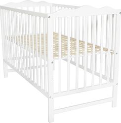 Patut Bebelusi Laura Co-Sleeper Lemn Masiv 3 Nivele Saltea Laterala Detasabila 120x60 cm