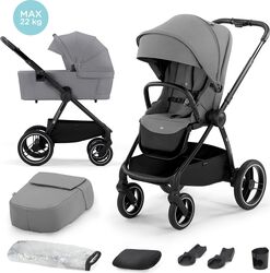 CĂRUCIOR Kinderkraft NEA 2 IN 1 PLATINUM GREY